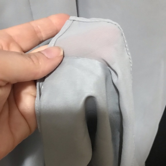 JJ’s House Silver Cascading Chiffon Ruffle Lace Sequin Cocktail Dress Sz. 6 New! - Picture 9 of 16